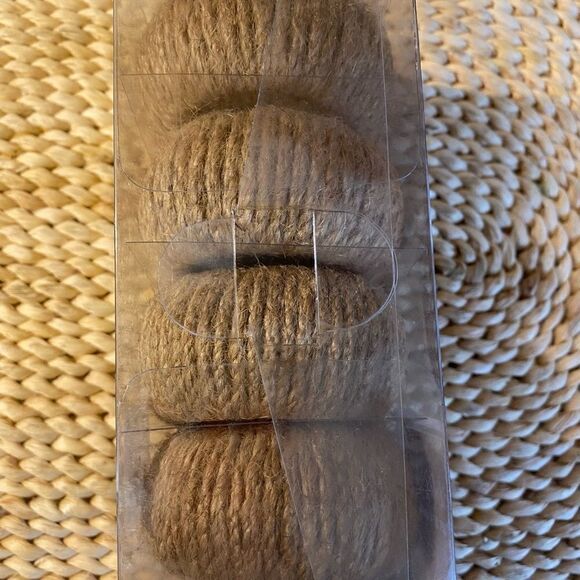 4 Jute Napkin Rings  - Picture 2 of 3